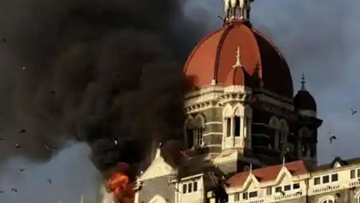 Visuals of Taj Hotel during the 2008 Mumbai blasts  