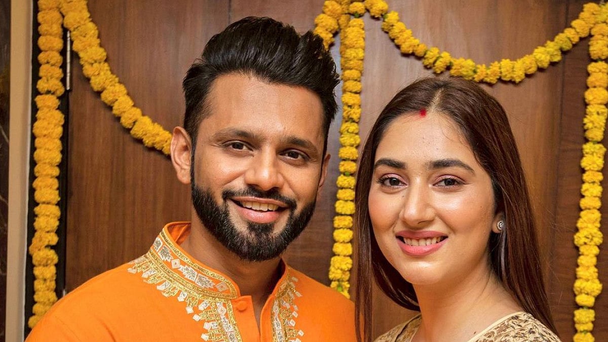 Rahul Vaidya with Disha Parmar