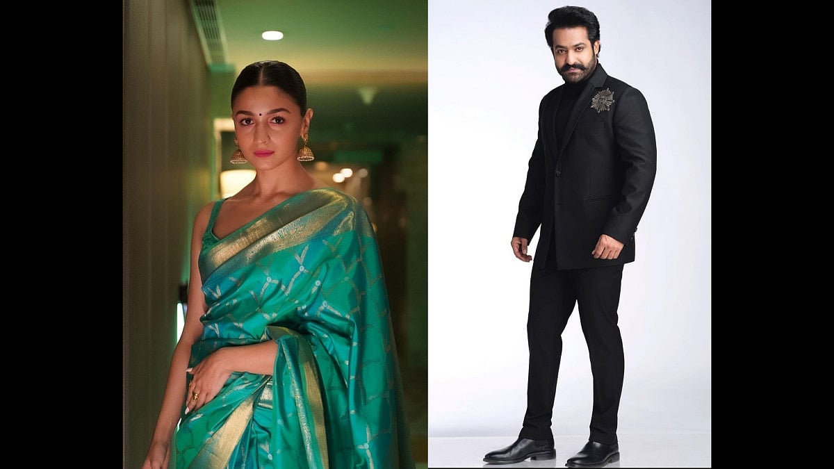 Actors Alia Bhatt and Jr NTR