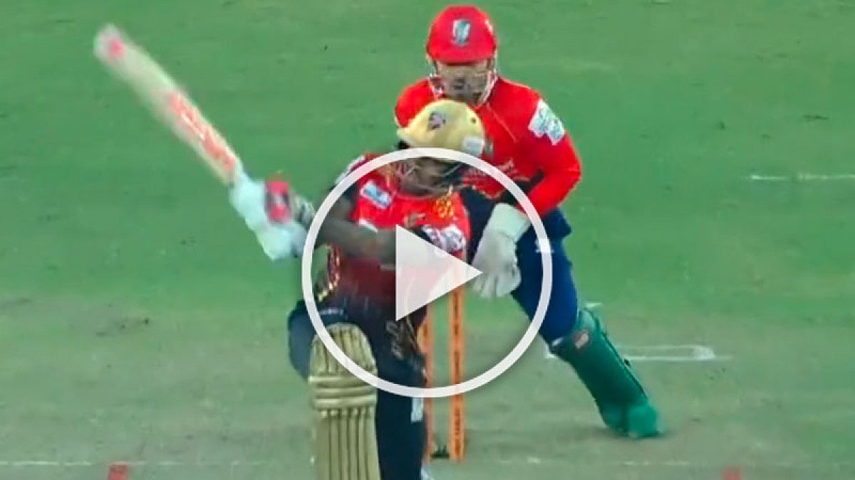 Sunil Narine in action during BPL 2021-22 final match in Dhaka.