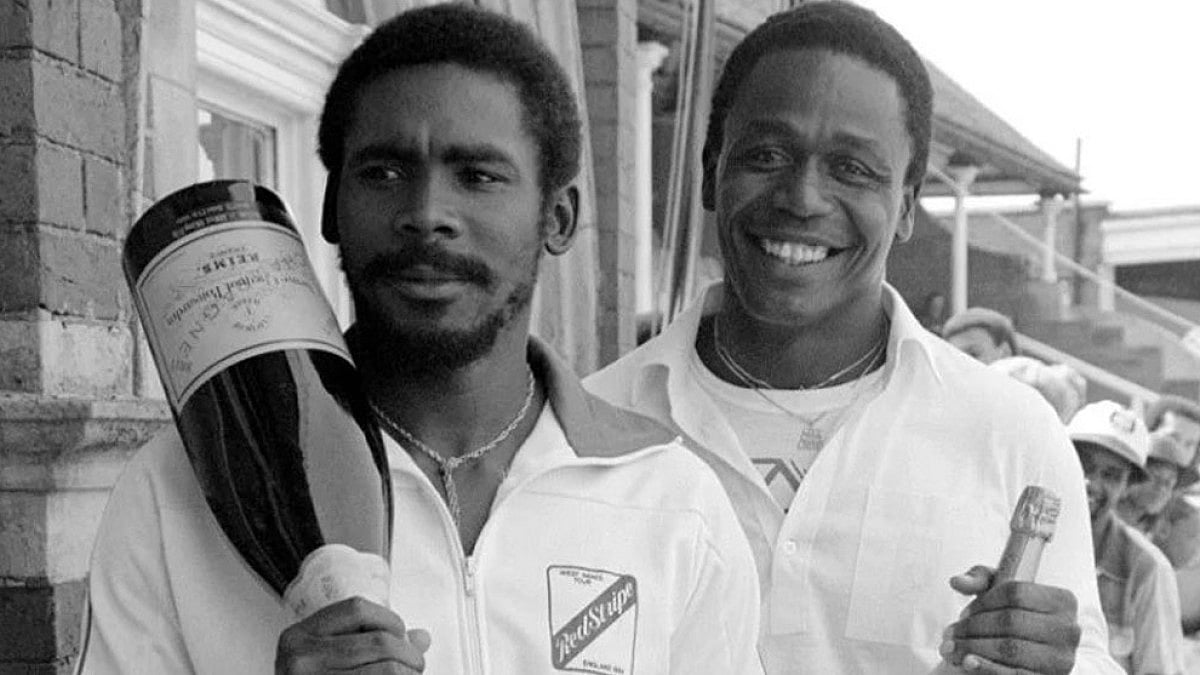 Opening batting pair Desmond Haynes (right) and Gordon Greenidge gave West Indies explosive starts.