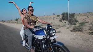 Akshay Kumar and Jacqueline Fernandez in the film 'Bachchhan Pandey'