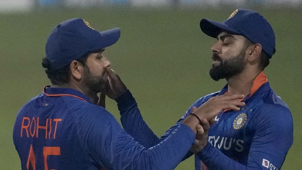 Rohit Sharma and Virat Kohli after India's win over West Indies in the 2nd T20I.