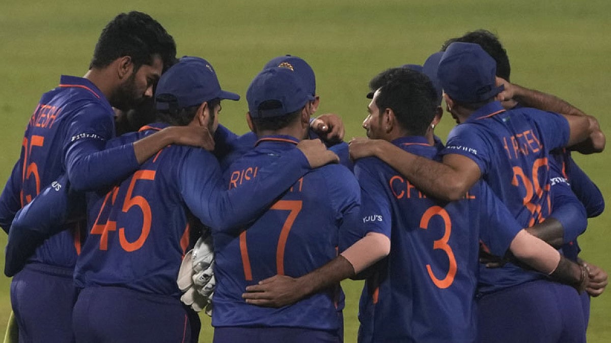 Indian men's cricket team ahead of their T20 match against West Indies at Eden Gardens, Kolkata. 