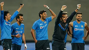 India players are in all smiles during their training session ahead of the 3rd T20I vs West Indies.