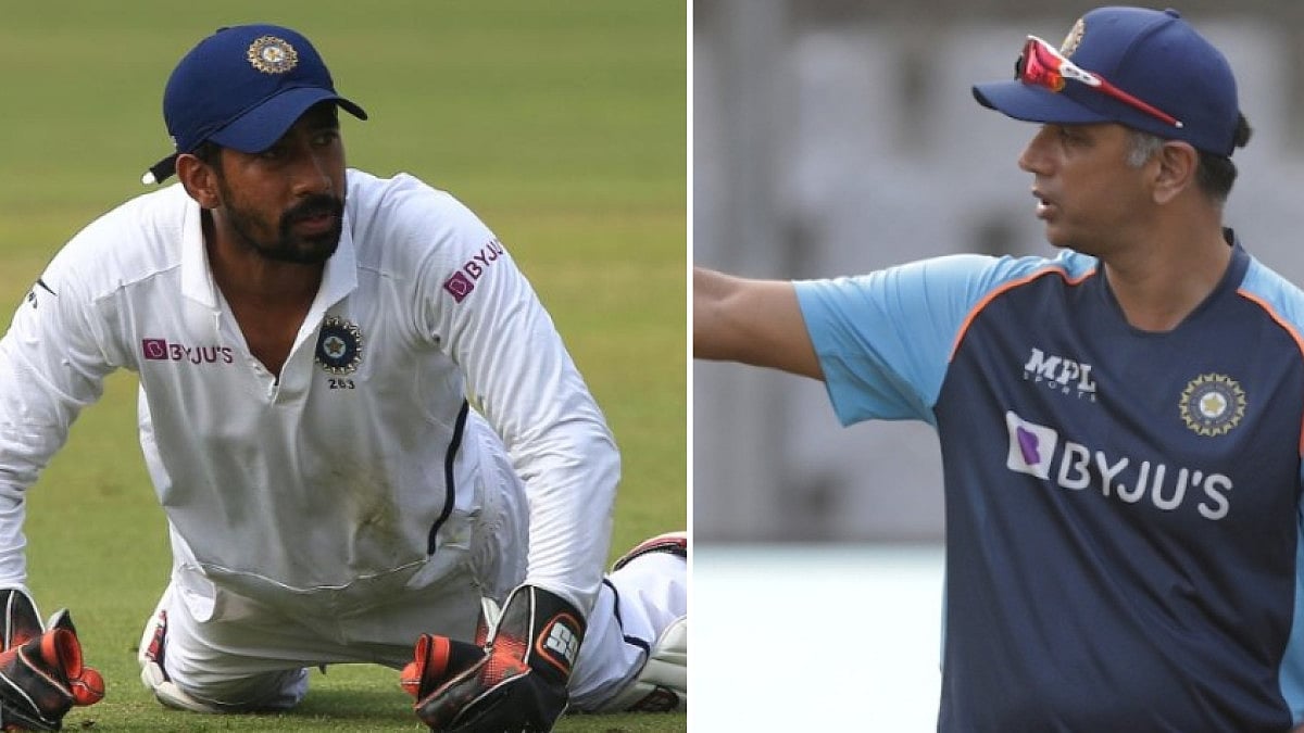 Wriddhiman Saha (L) has played 40 Tests for India scoring 1353 runs at an average of 29.41.