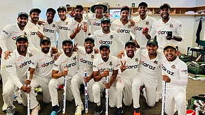 Bangladesh national cricket team after winning its first-ever Test match Vs New Zealand last year.