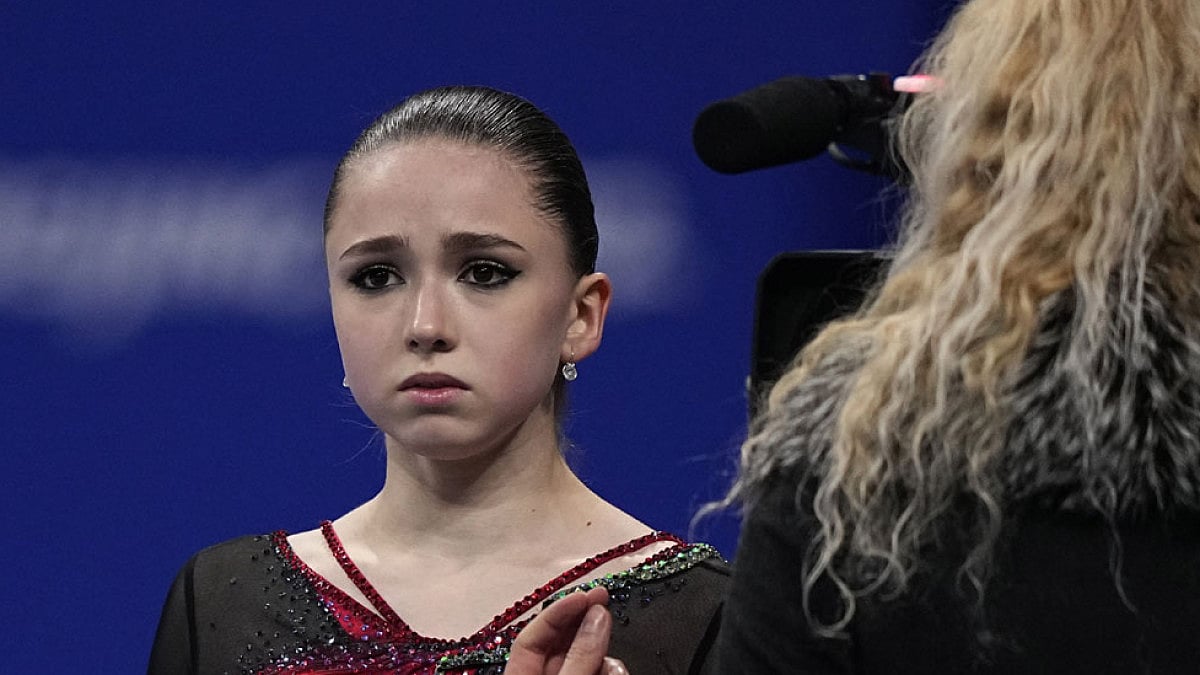 Kamila Valieva, 15, at Bejing Winter Olympics. Age limits are set by each International Federation.
