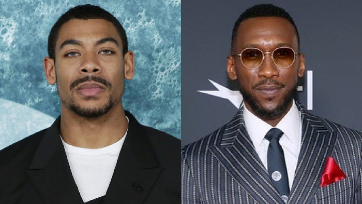 Aaron Pierre and Mahershala Ali