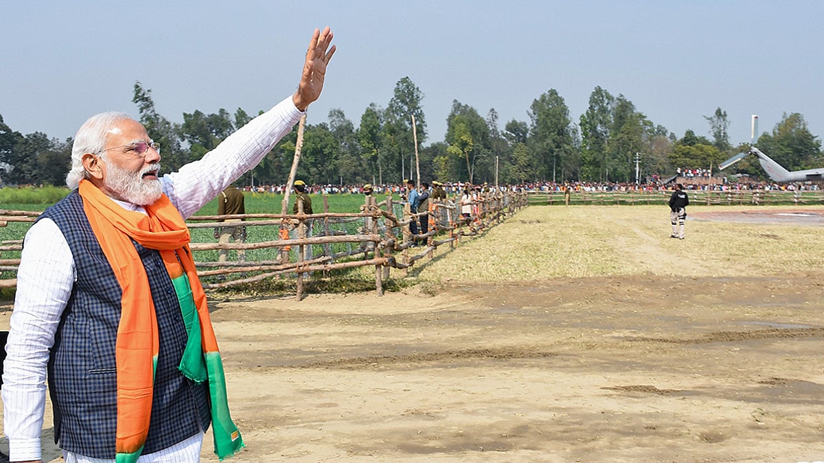 PM Narendra Modi has said voters have blessed BJP in first four phases of UP election.(File)