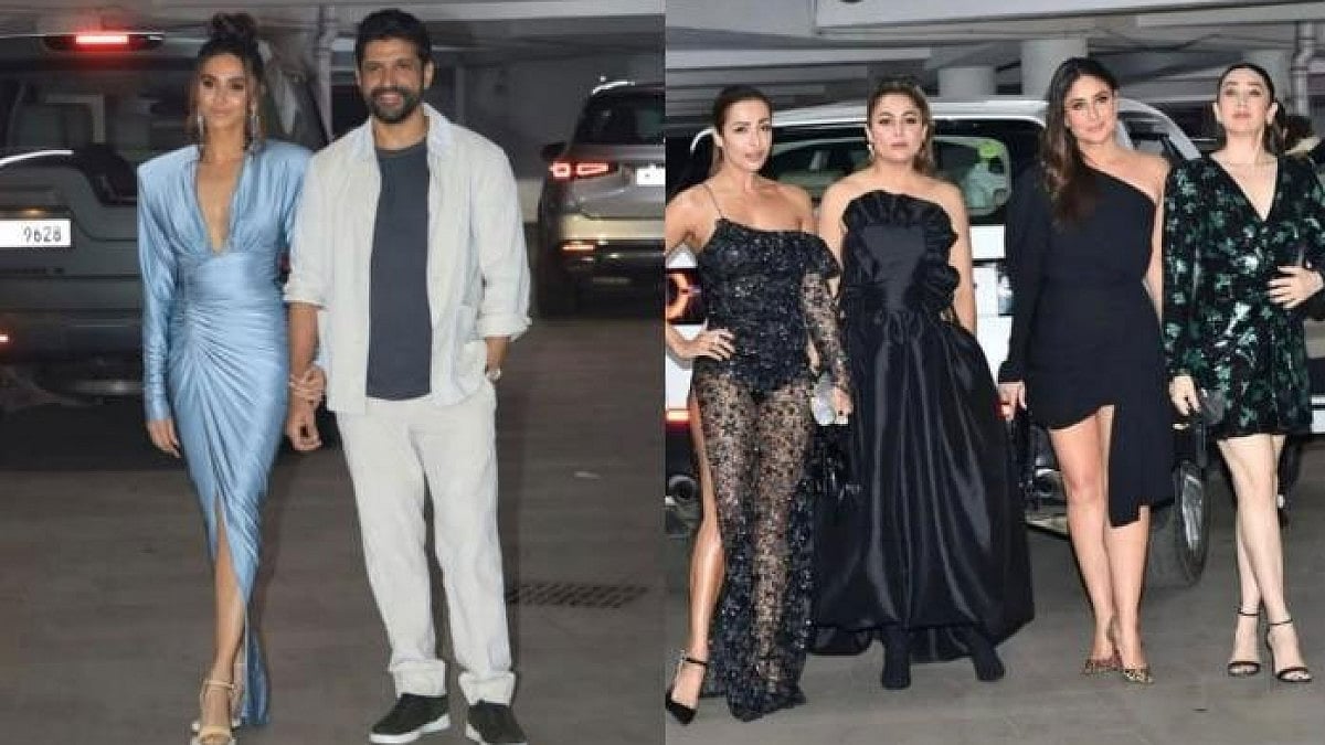 Malaika Arora, Amrita Arora, Kareena Kapoor, Karisma Kapoor, Farhan Akhtar, Shibani Dandekar