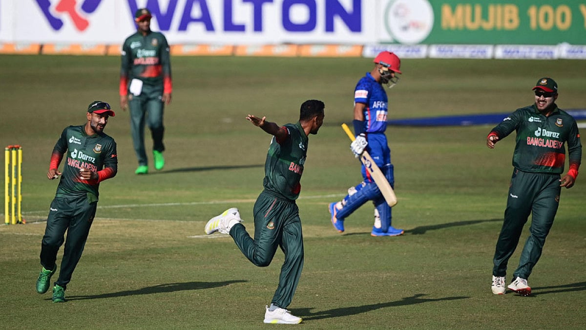 Chasing Bangladesh's 306/4 runs, Afghanistan were all out for 218.