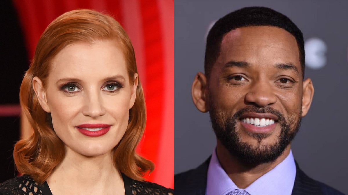 Jessica Chastain and Will Smith 