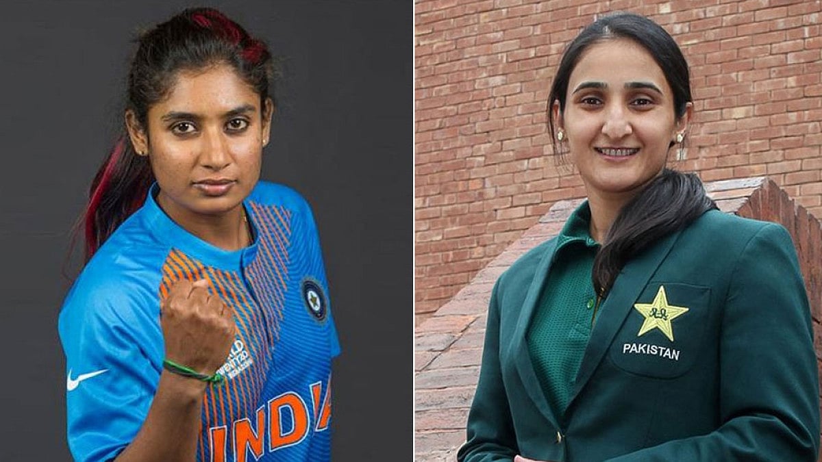 Captains Mithali Raj and Bismah Maroof. India lead Pakistan 10-0 in head-to-head record.