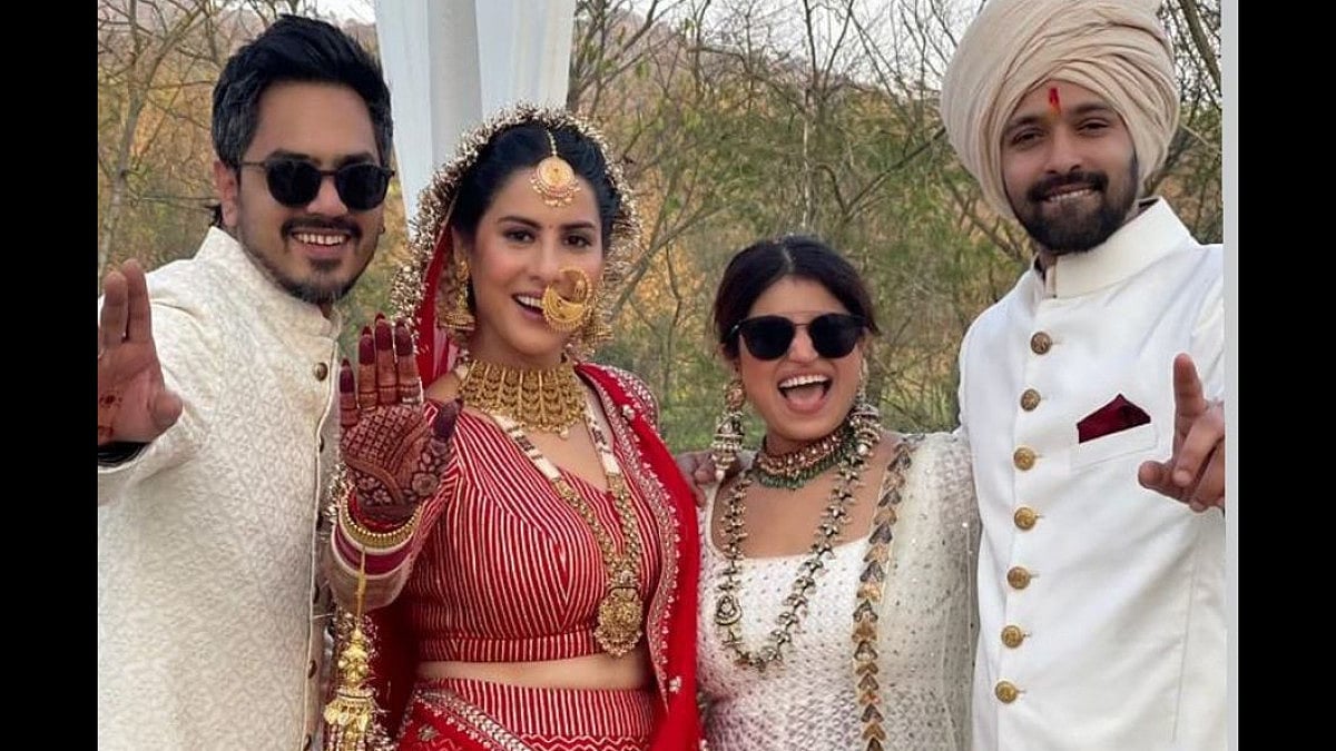 Nidhi Kurda Khurana at Vikrant Massey and Sheetal Thakur's wedding