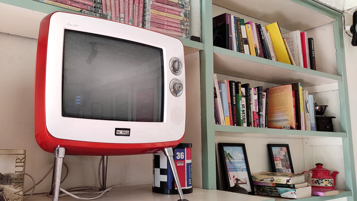 Cafe Fiction at Rachna Books in Gangtok has a retro feel