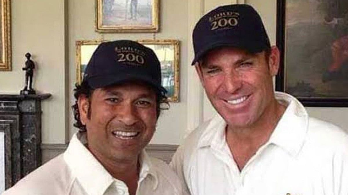 Shane Warne, right, and Sachin Tendulkar were involved in possibly the greatest rivalry in cricket.