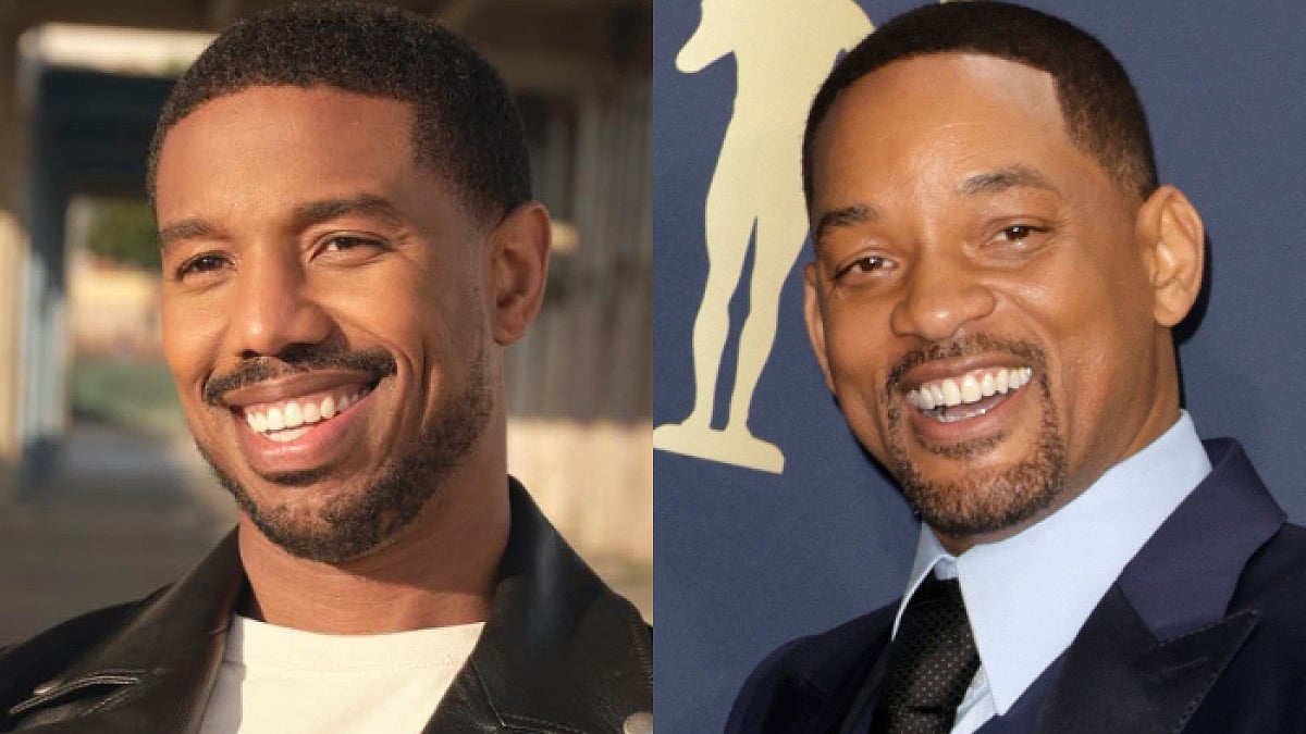 Actors Michael B Jordan and Will Smith