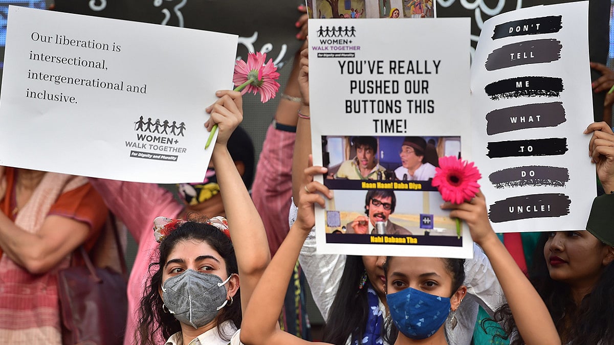 The march was planned for International Women's Day that is celebrated on March 8