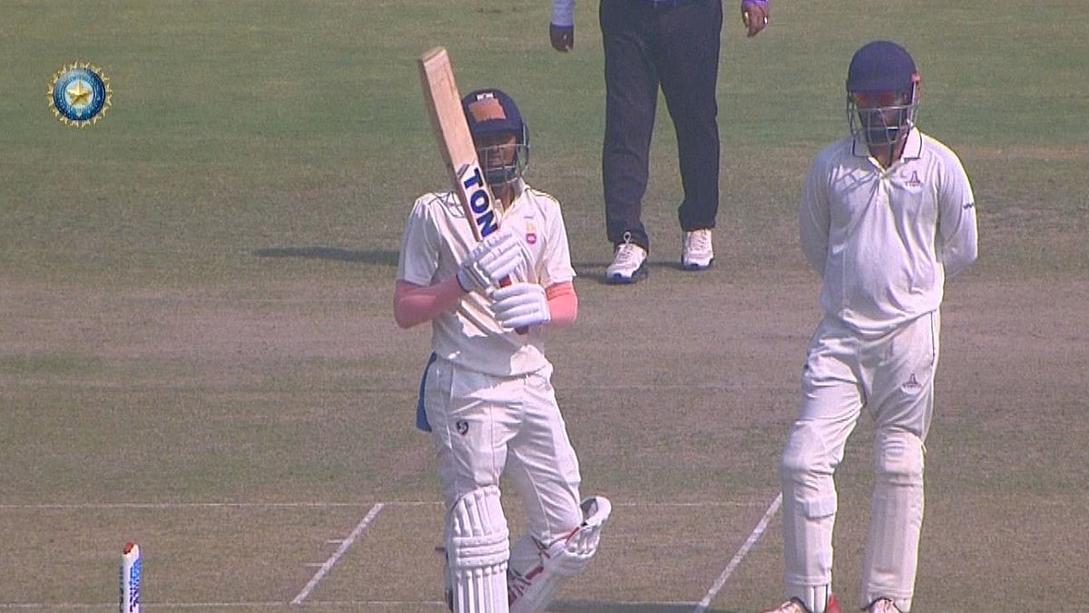 Yash Dhull struck his maiden first-class double ton for Delhi against Chhattisgarh in Ranji Trophy.