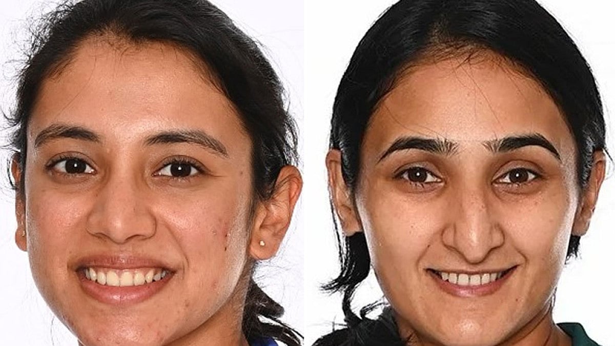 India's Smriti Mandhana, left, hit 52 against Bismah Maroof-led Pakistan in their World Cup match.