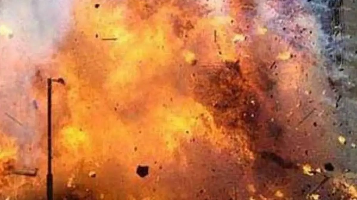 Blast outside Jammu court, on 9th March 2022. (Representational image)