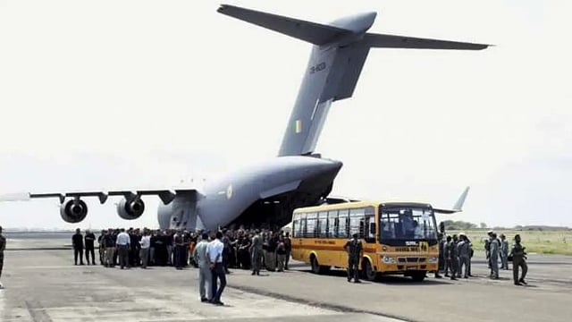 Ukraine Conflict: IAF Flight Lands In Delhi From Bucharest With 119 Indians, 27 Foreigners