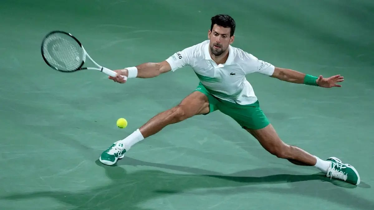 Novak Djokovic's only tournament in 2022 has been the Dubai Tennis Championship in February.