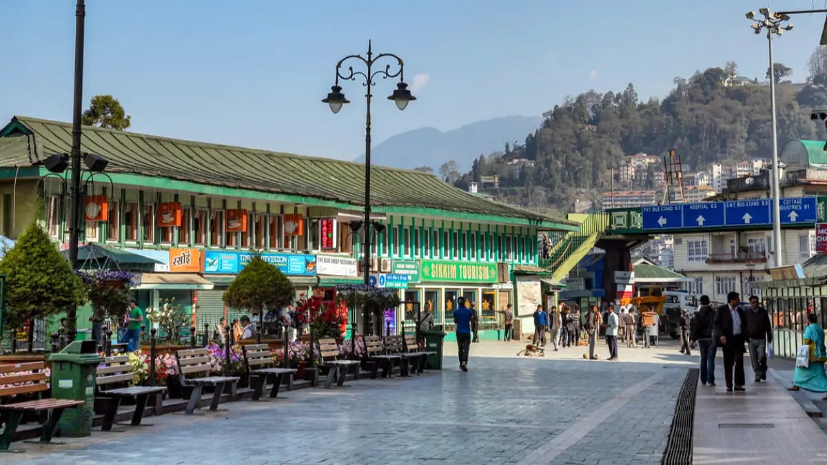 The traffic-free MG Road is the main shopping, eating and hanging out area