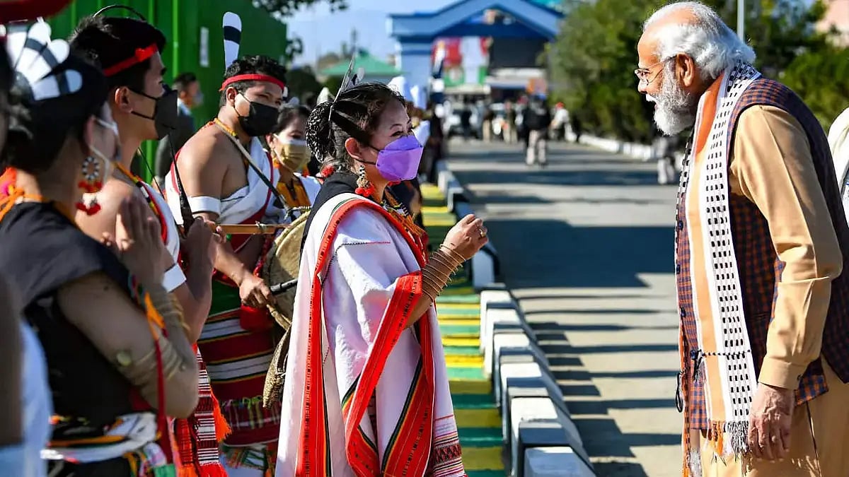 Prime Minister Narendra Modi in Manipur