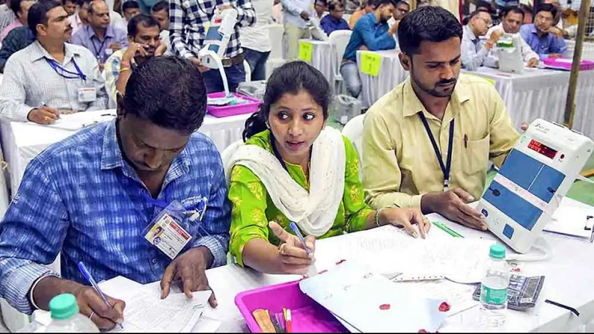 Representative image of counting of votes