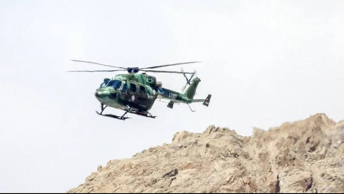 Representative image of Indian Army helicopter