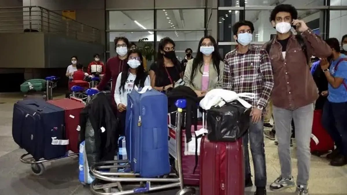 Indian students back from Ukraine.(File photo-Representational image)