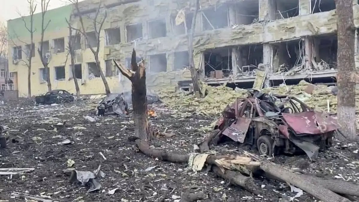 Remnants of the Mariupol mosque in Ukraine