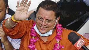 Former Uttarakhand CM Pushkar Singh Dhami.(File photo)