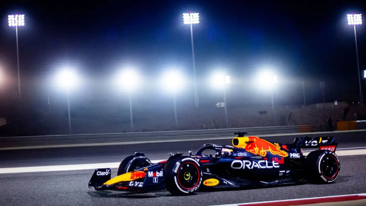 Max Verstappen looked to be in that sleek pole position mode.