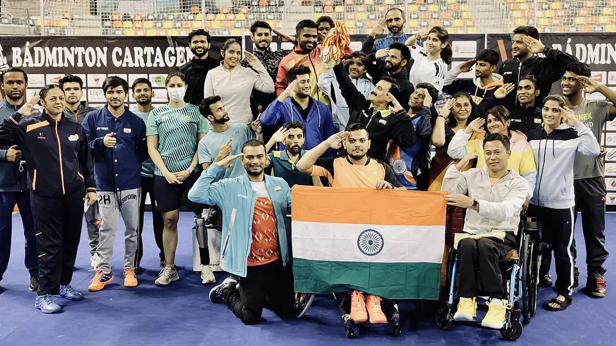 India won 6 gold, 7 silver and 8 bronze medals at Spanish Para Badminton International.