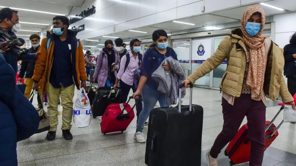 Representative image of Indians returning from Ukraine