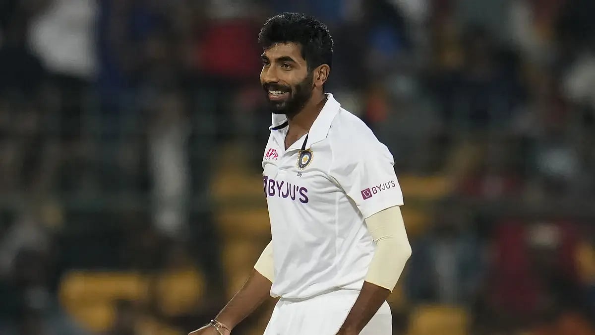 India's Jasprit Bumrah celebrates dismissal of Lahiru Thirimanne on Day 2 of 2nd Test vs Sri Lanka.