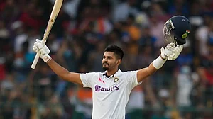 Shreyas Iyer scored fifties in both innings of the second Test against Sri Lanka in Bengaluru.