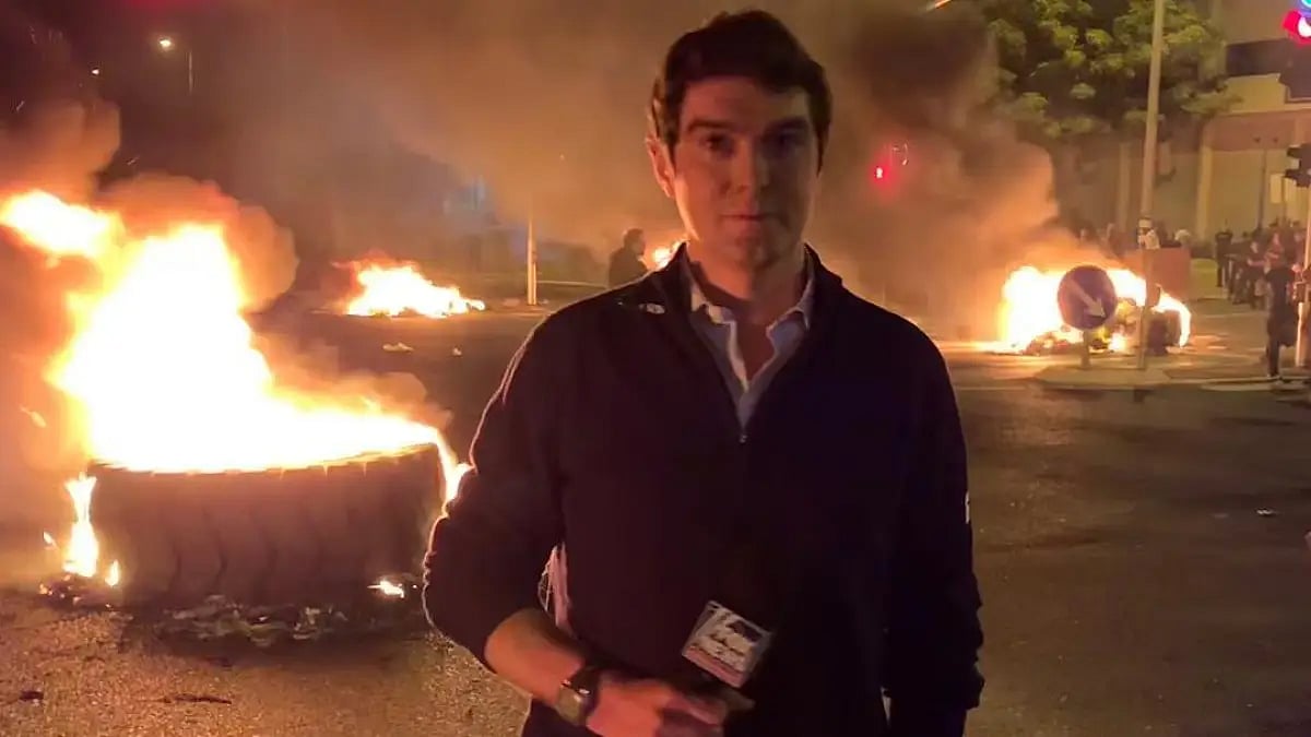 Benjamin Hall in Israel, reporting Israel-Gaza conflict