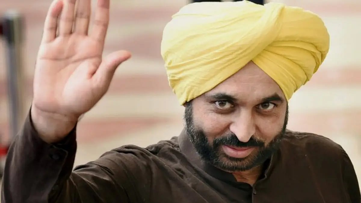 Aam Admi Party's chief ministerial face Bhagwant Mann