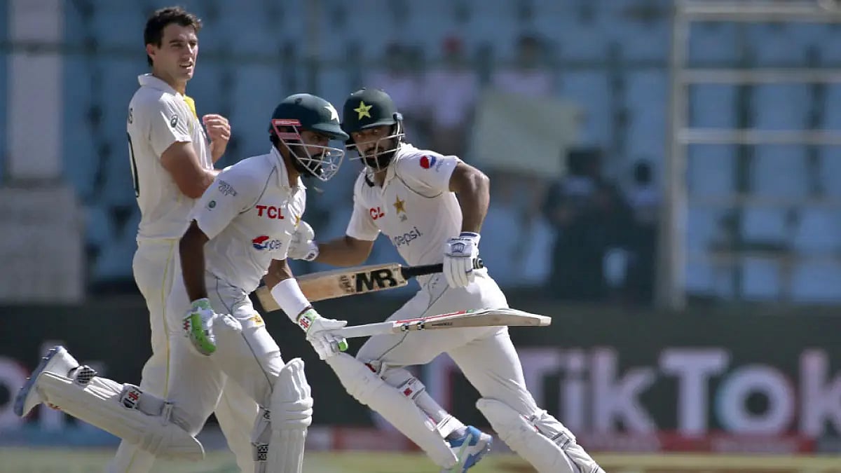 Pakistan's Babar Azam and Abdullah Shafique added 228 runs for the third wicket against Australia.