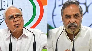 Congress leaders Kapil Sibal, Anand Sharma who attended G-23 meeting