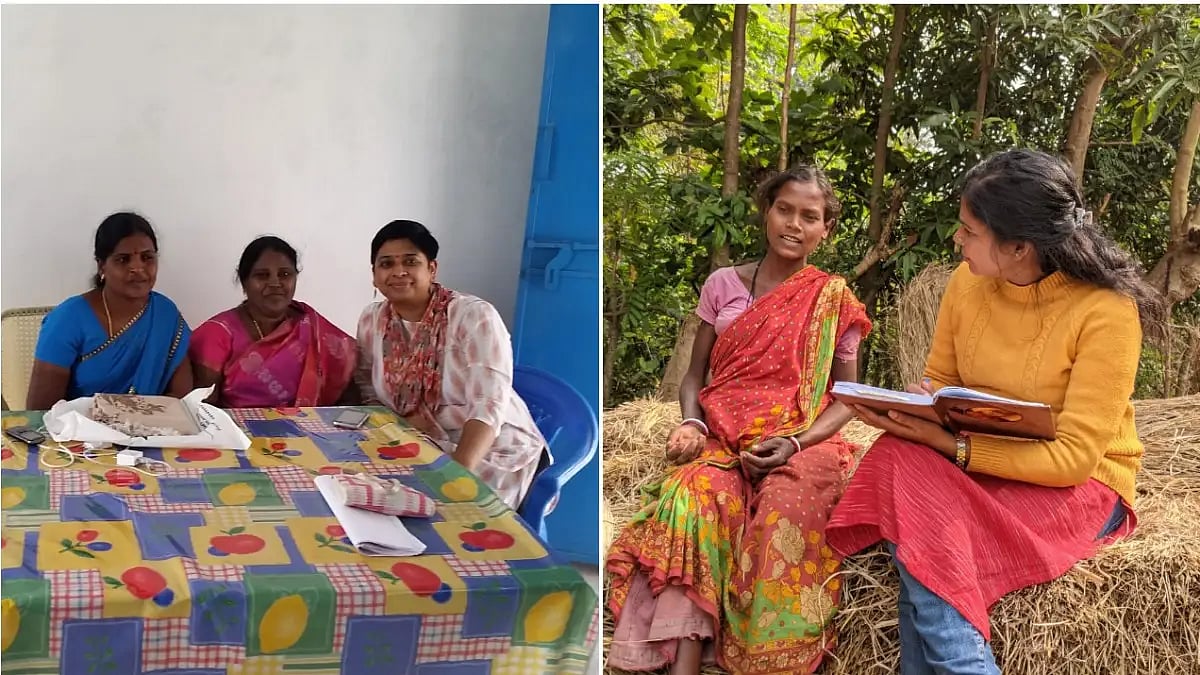 Behan Box's Bhanupriya Rao (Photo 1, right) reporting in Tamil Nadu, Independent journalist Neetu Si