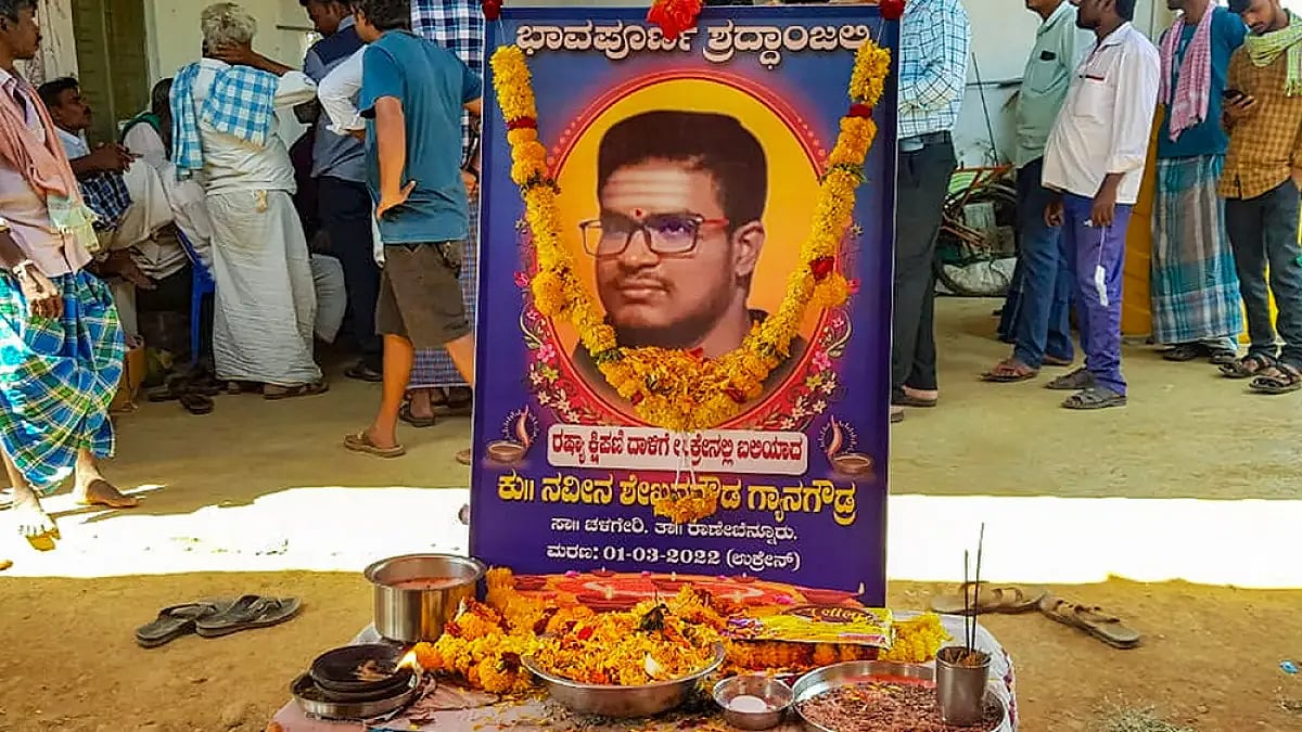 Naveen was killed in the Russian invasion of Ukraine