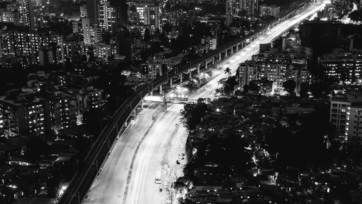 Poem The City Rises Like Needles