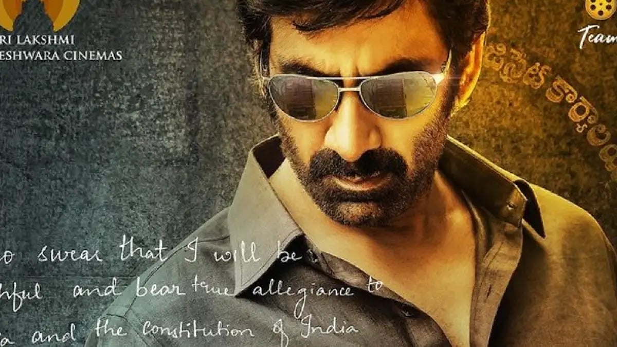 The first look of Ravi Teja from Rama Rao on Duty