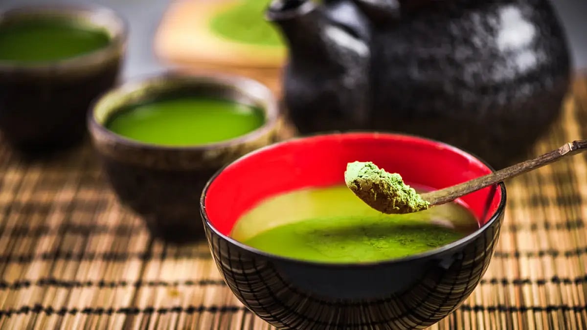 Matcha tea in Japan