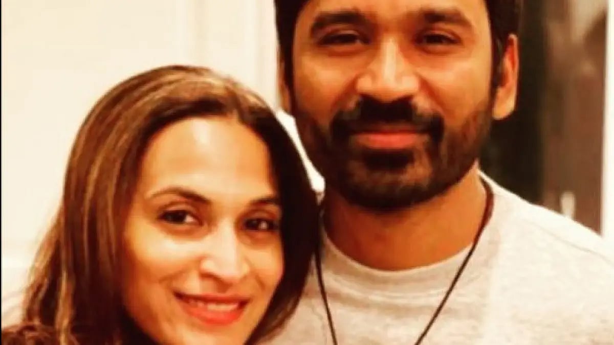 Dhanush with Aishwaryaa Rajinikanth Credit: Instagram